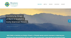 Desktop Screenshot of dentistrybydesignofmarin.com
